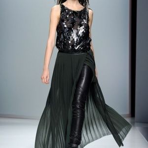 DIESEL T-Elitop Sequinned Chiffon tank Top